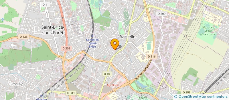 localisation de l'entreprise CLIM CREA & VENTIL à SARCELLES
