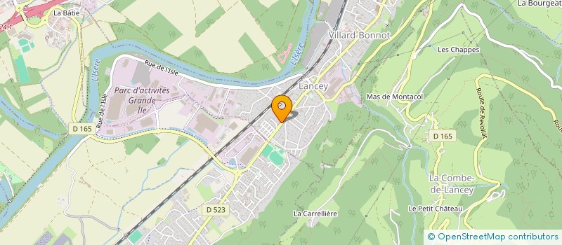 localisation de l'entreprise CLIM DU GRESIVAUDAN  VILLARD-BONNOT