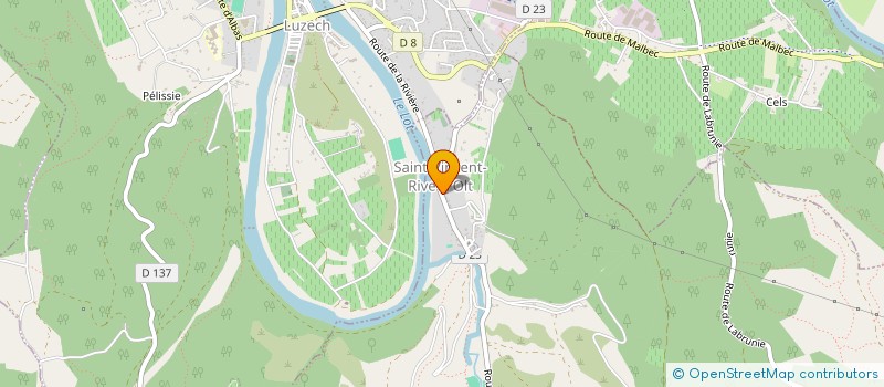 localisation de l'entreprise CLIM & EAU  SAINT-VINCENT-RIVE-D'OLT