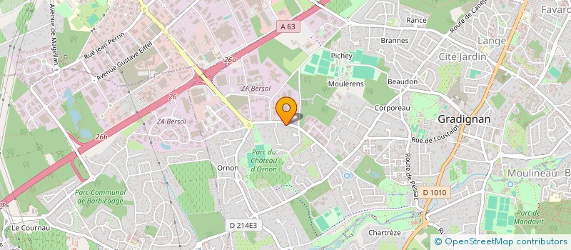 localisation de l'entreprise CLIM'EDIA SYSTEM à GRADIGNAN