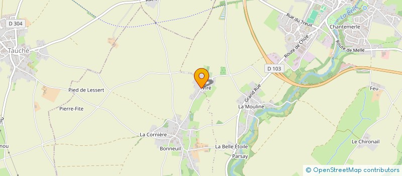 localisation de l'entreprise CLIM'ELEC 79 à CELLES-SUR-BELLE