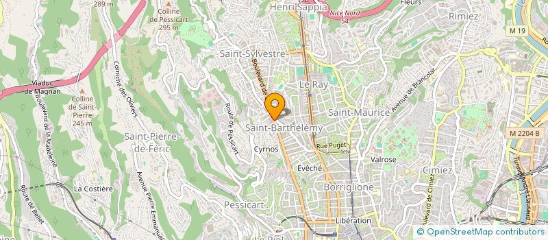 localisation de l'entreprise CLIM ELIT à NICE