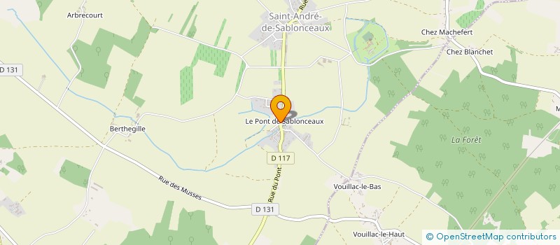 localisation de l'entreprise CLIM ENERGIE à SABLONCEAUX