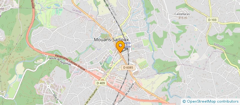 localisation de l'entreprise CLIM FROID LACURIE  MOUANS-SARTOUX