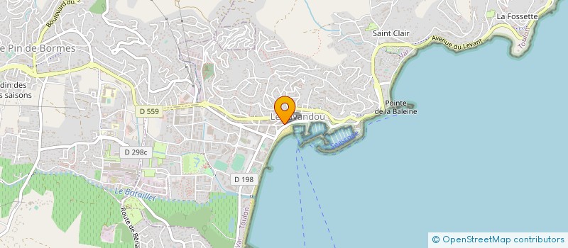 localisation de l'entreprise CLIM FROID PACA à LE LAVANDOU