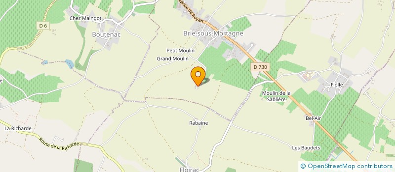 localisation de l'entreprise CLIM FROID RATIER à BRIE-SOUS-MORTAGNE