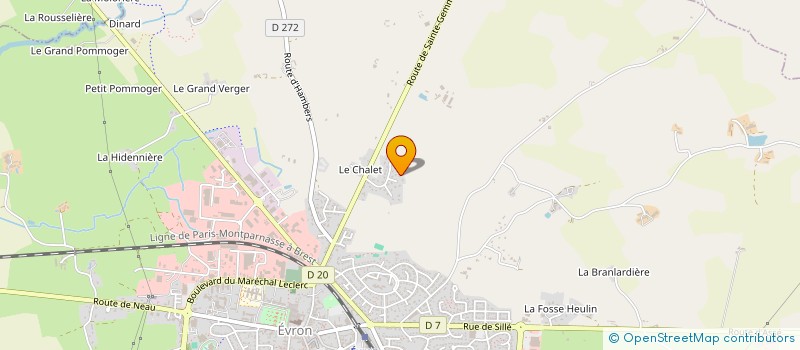 localisation de l'entreprise CLIM & L'R FROID à EVRON