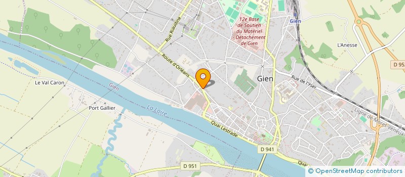 localisation de l'entreprise CLIM O CLAIRE à GIEN