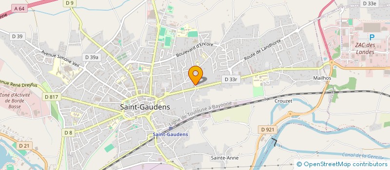 localisation de l'entreprise CLIM OCCITANIE  SAINT-GAUDENS
