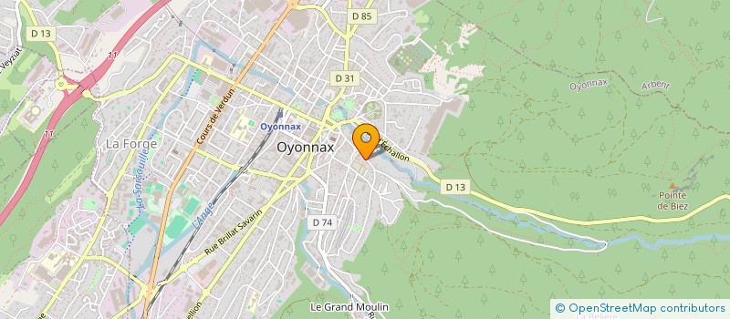 localisation de l'entreprise CLIM'PAC 01 à OYONNAX