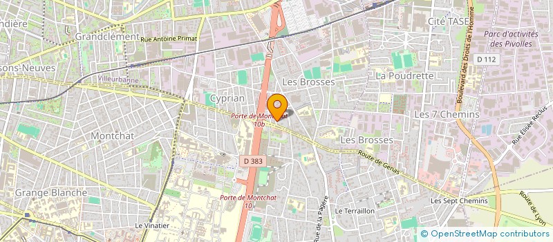 localisation de l'entreprise CLIM PERFECT à VILLEURBANNE