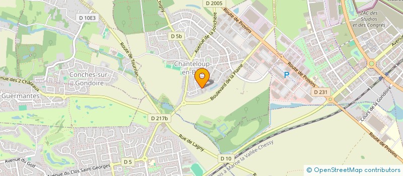 localisation de l'entreprise CLIM'SERV  CHANTELOUP-EN-BRIE