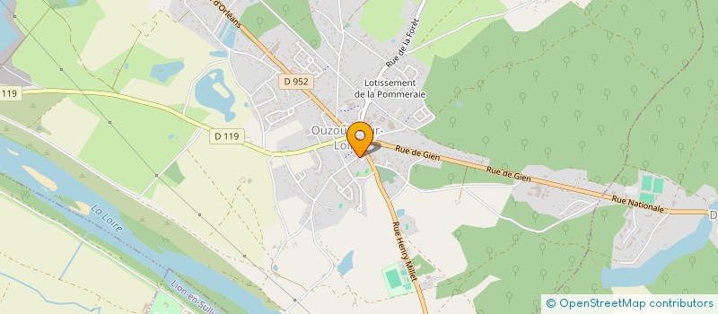 localisation de l'entreprise CLIM-SOLAIRELEC à OUZOUER-SUR-LOIRE