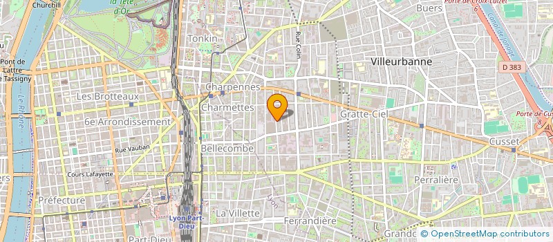 localisation de l'entreprise CLIM STANDING à VILLEURBANNE