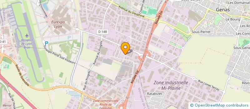 localisation de l'entreprise CLIM-TEK  CHASSIEU