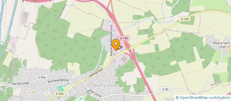 localisation de l'entreprise CLIM THERM NEGOCE à QUINCY-VOISINS