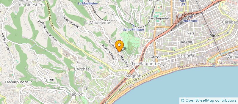 localisation de l'entreprise CLIM THERMOPLUS à NICE