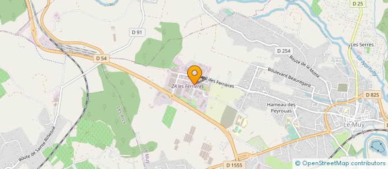 localisation de l'entreprise CLIM VAR FROID à LE MUY