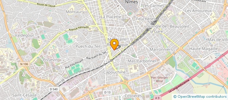 localisation de l'entreprise CLIMA COLD  NIMES