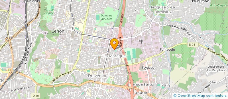 localisation de l'entreprise CLIMA-CONCEPT AQUITAINE à CENON