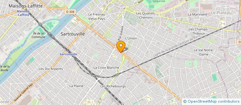 localisation de l'entreprise CLIMA-THERM  SARTROUVILLE