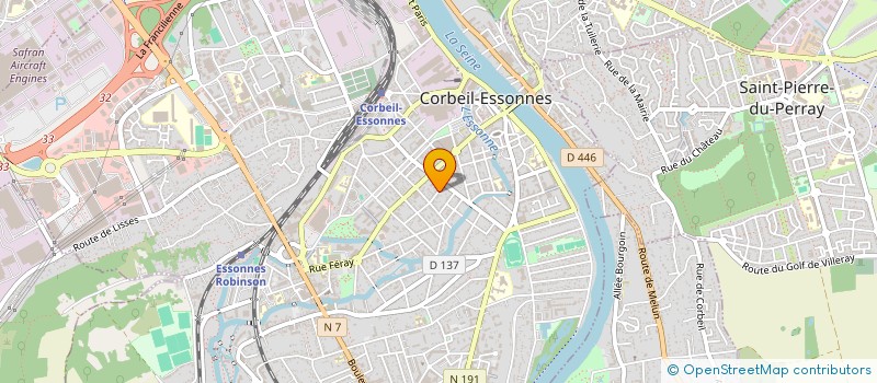 localisation de l'entreprise CLIMA THERM  CORBEIL-ESSONNES
