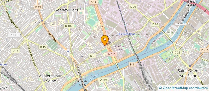 localisation de l'entreprise CLIMABEL PLUS à GENNEVILLIERS