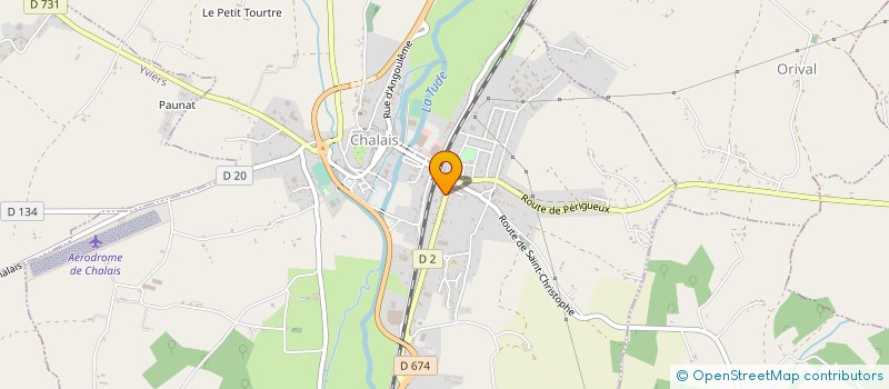 localisation de l'entreprise CLIMABITAT à CHALAIS
