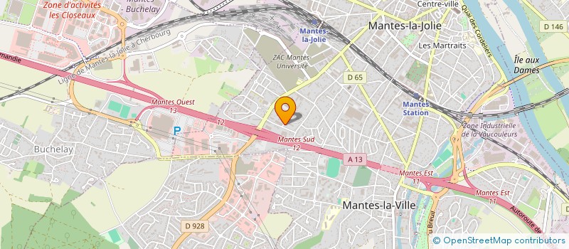 localisation de l'entreprise CLIMACARE à MANTES-LA-VILLE