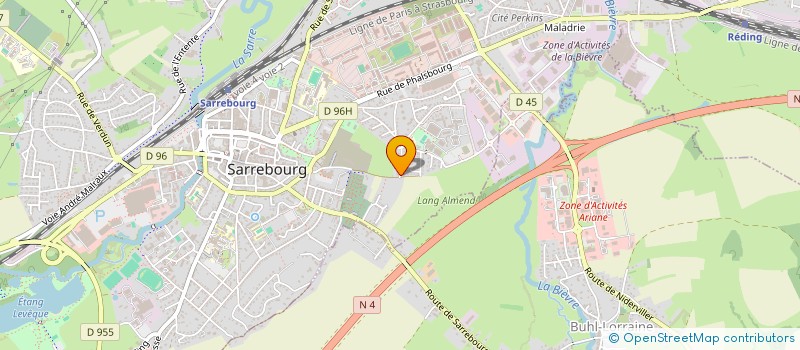 localisation de l'entreprise CLIMACTIF' à SARREBOURG