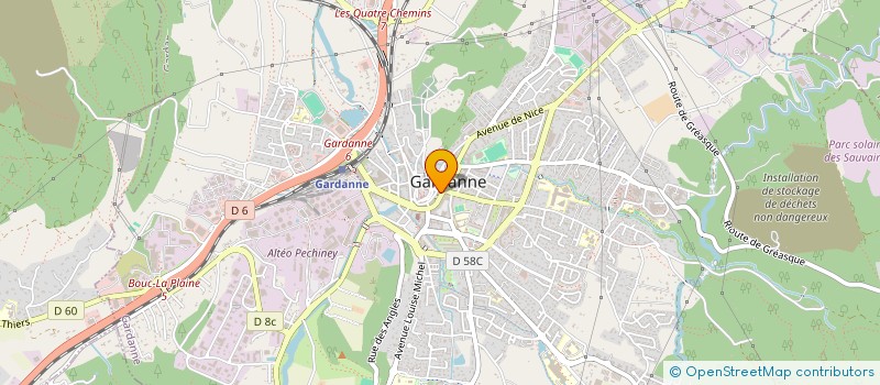 localisation de l'entreprise CLIMAFROID à GARDANNE