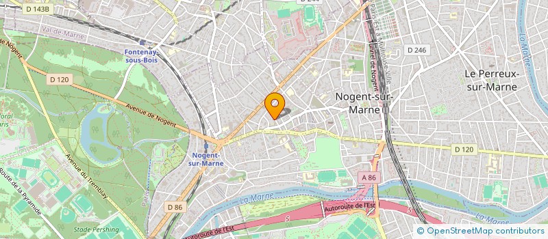 localisation de l'entreprise CLIMAFROID  NOGENT-SUR-MARNE