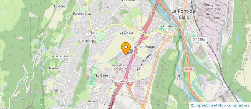 localisation de l'entreprise CLIMAFROID ALPES à CLAIX