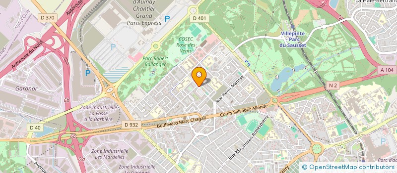 localisation de l'entreprise CLIMAIR à AULNAY-SOUS-BOIS