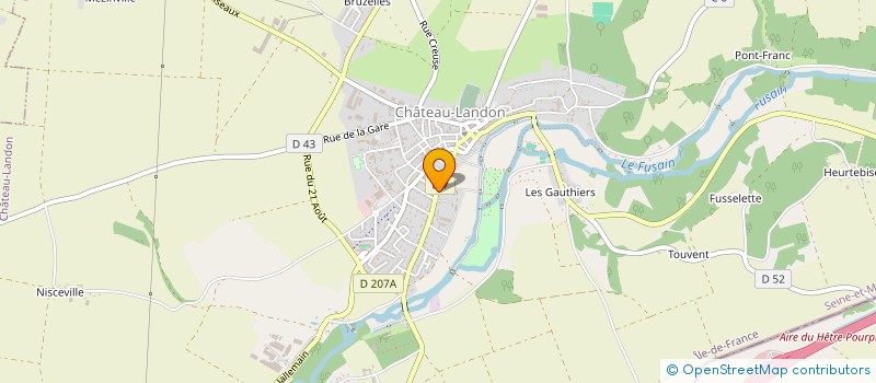 localisation de l'entreprise CLIMAIRTEC  CHATEAU-LANDON