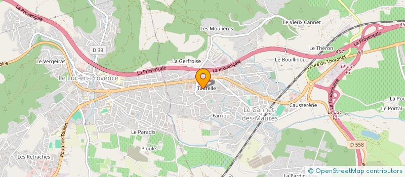 localisation de l'entreprise CLIMALAYA  LE CANNET DES MAURES