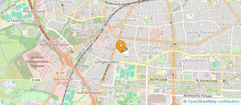 localisation de l'entreprise CLIMANUTELEC à RENNES