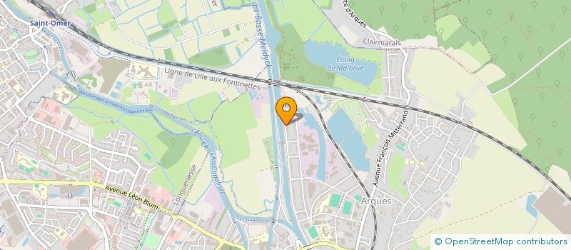 localisation de l'entreprise CLIMAPAC  ARQUES