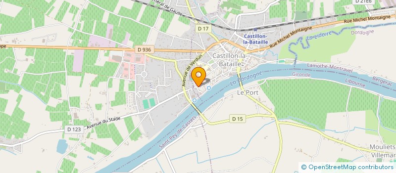 localisation de l'entreprise CLIMAPACK  CASTILLON-LA-BATAILLE