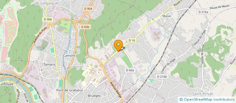 localisation de l'entreprise CLIMAPRO  SAINT-PRIVAT-DES-VIEUX