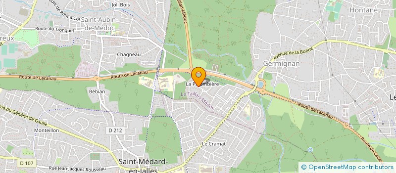 localisation de l'entreprise CLIMAQUITAINE à LE TAILLAN-MEDOC