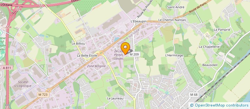 localisation de l'entreprise CLIMAT 3  THOUARE-SUR-LOIRE