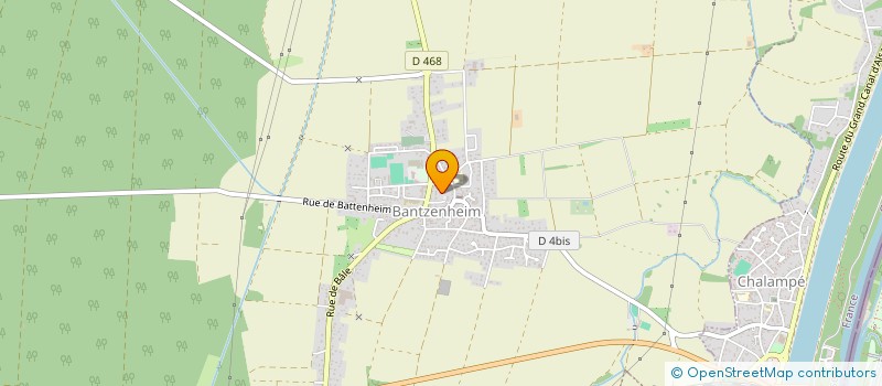 localisation de l'entreprise CLIMAT à BANTZENHEIM