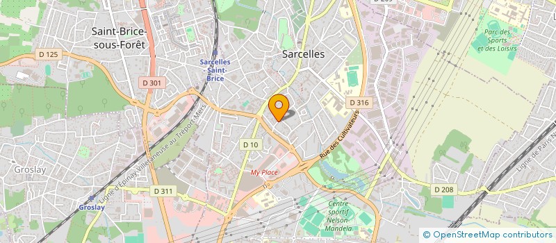 localisation de l'entreprise CLIMAT AIR à SARCELLES
