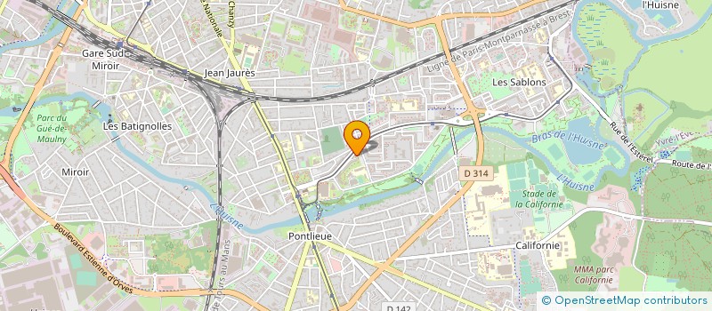 localisation de l'entreprise CLIMAT-ELEC  LE MANS