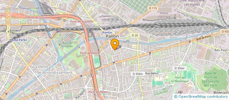 localisation de l'entreprise CLIMAT-FLUIDE SERVICE à PANTIN
