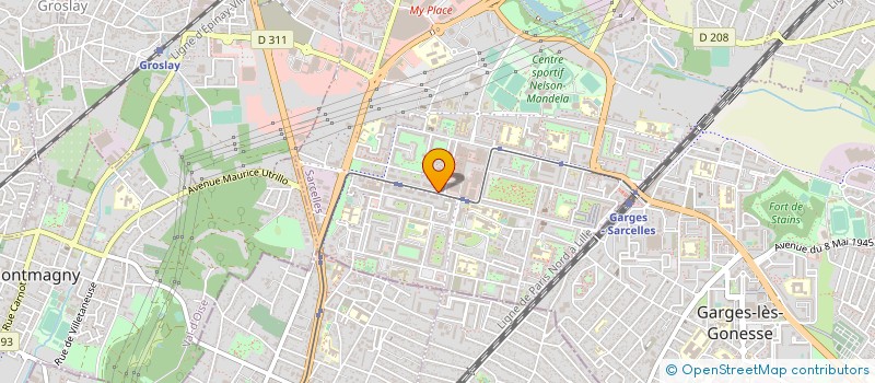 localisation de l'entreprise CLIMAT JET  SARCELLES