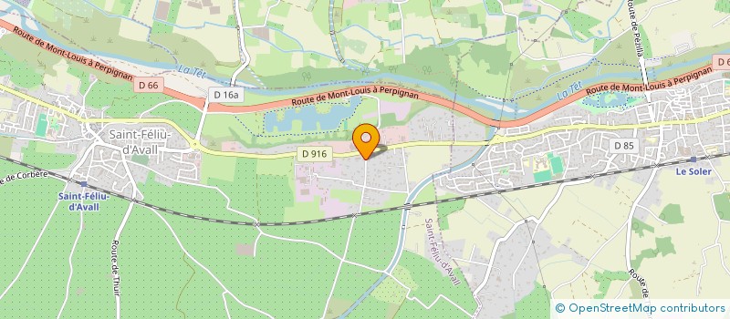 localisation de l'entreprise CLIMATEC  SAINT-FELIU-D'AVALL