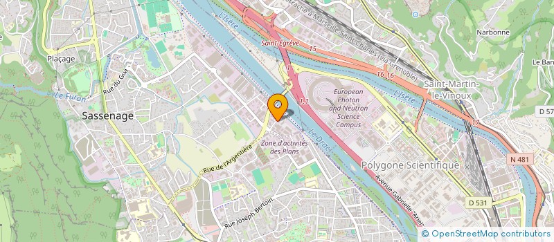 localisation de l'entreprise CLIMATECH CONCEPT à SASSENAGE