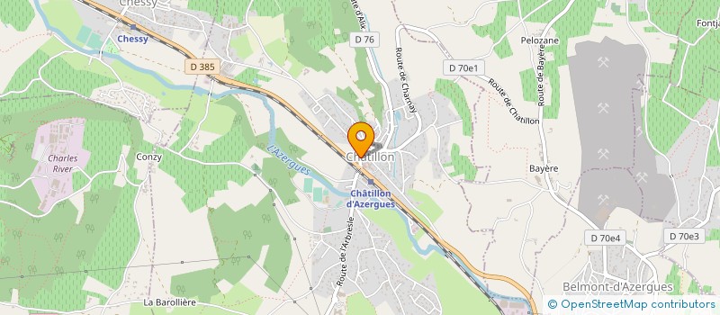 localisation de l'entreprise CLIMATECH S.A.R.L. à CHATILLON